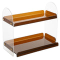 Maramugic 2 Tier Acrylic Bathroom Counter Organizer Amber Small by Deal US
