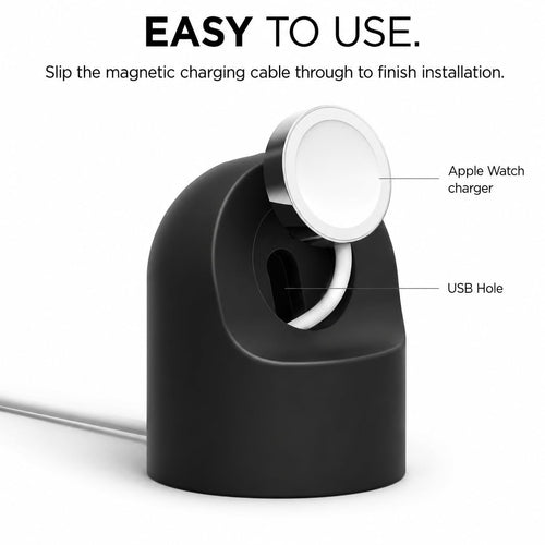 Merchsection Silicone Charging Stand for Apple Watch Series 11-1 & SE by Merchsection