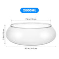 BESPORTBLE Transparent Desktop Aquarium Tank 9.52x9.52x3.93in 2800ml Plastic by Deal US