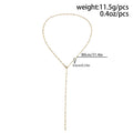 Y-shaped Chain for Women Pearl Star Long Chain Y2k Jewelry Irregular Gold Jewelr