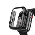 PC Case with Tempered Glass Screen Protector for Apple Watch 42mm by Merchsection