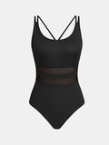 CUPSHE Womens One Piece Swimsuit Scoop Neck Bathing Suit Double Straps , Medium by Vanessa Jane