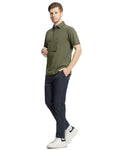 VEBOON Men's Short Sleeve Cotton Blend Polo Shirt Army Green Size XX-Large by Deal US