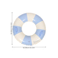 Garneck Inflatable Swimming Ring 32.3'' Retro Striped Blue PVC Adult Float by Deal US