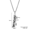 Skateboard Necklace for Men Women Trendy Personalized 3D Stainless Steel Charm P