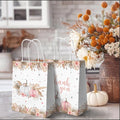 MEHOFOND Boho Pumpkin Gift Bags with Handle Fall Treat Bags Autumn 16pcs by Deal US