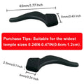 Glasses Anti-Slip Silicone Ear Clip, Glasses Holder W