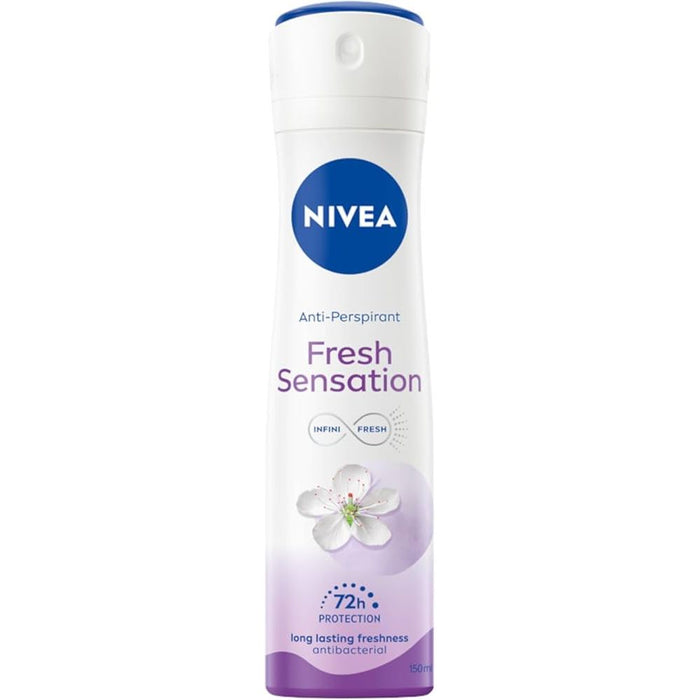 NIVEA Fresh Sensation Anti-Perspirant Spray 72h Infini Fresh Protection 150ml by Pasteur Pharmacy