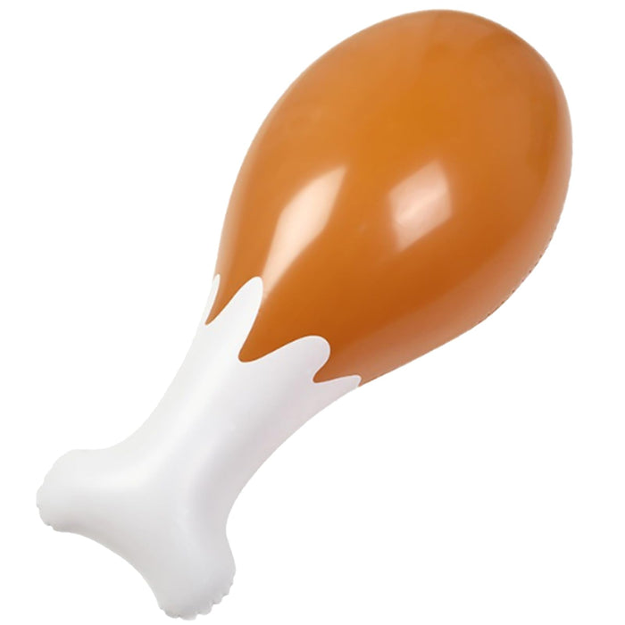 AIUPUOC Thanksgiving Turkey Leg Inflatable Balloon 24'' Orange 1Pc PVC by Deal US