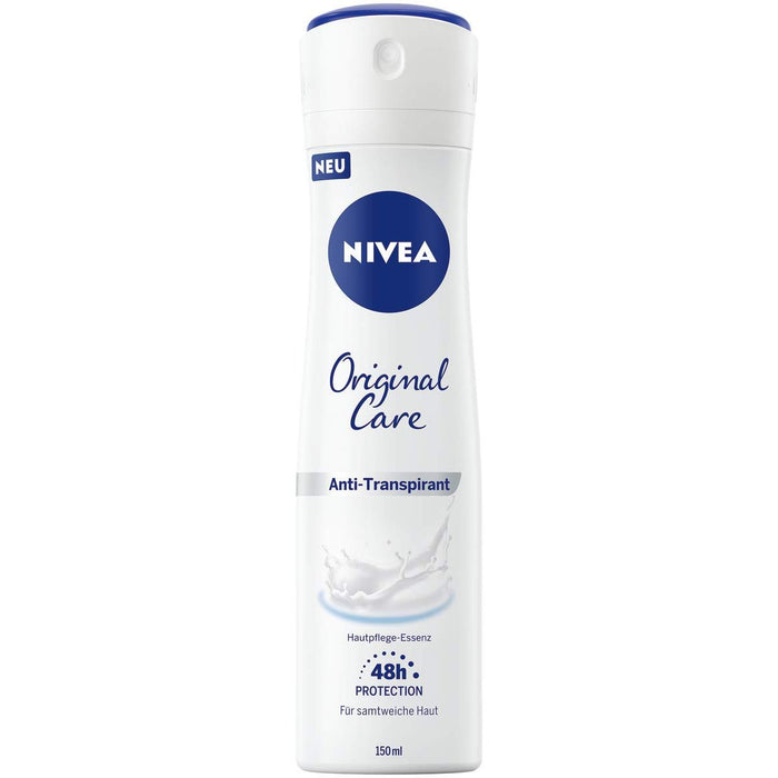 NIVEA Original Care 48h Antiperspirant Spray for Women 150 ml by Pasteur Pharmacy