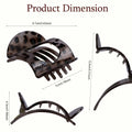 6 Pcs Flat Hair Clips Women Large Claw Clips Strong Hold No Slip Barrettes by Deal US
