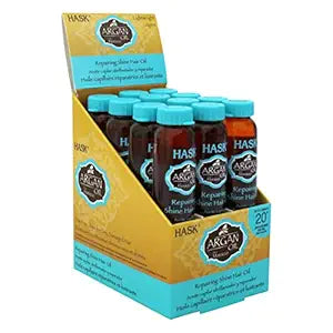Hask Argan Oil Repairing Shine Hair Oil 12x 0.62 Oz by Pasteur Pharmacy