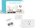 LINGANZH Smart Plug 2 Pack, Mini WiFi Smart Socket Compatible with Alexa Echo Go by Vanessa Jane