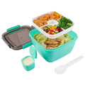 51oz Salad Bowl with Removable 3-Compartment Bento-Style Tray by DailySale