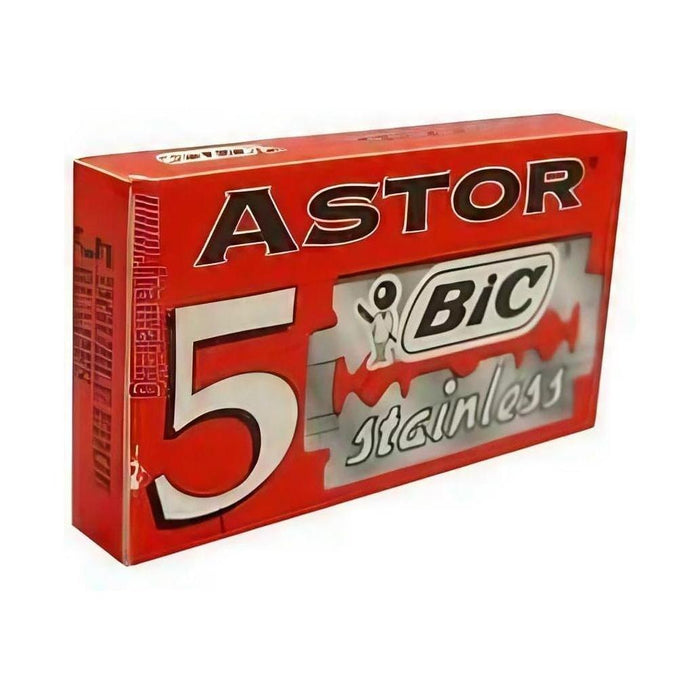 Bic Astor Stainless Double Edge Razor Blades - 5 Pack by Pasteur Pharmacy