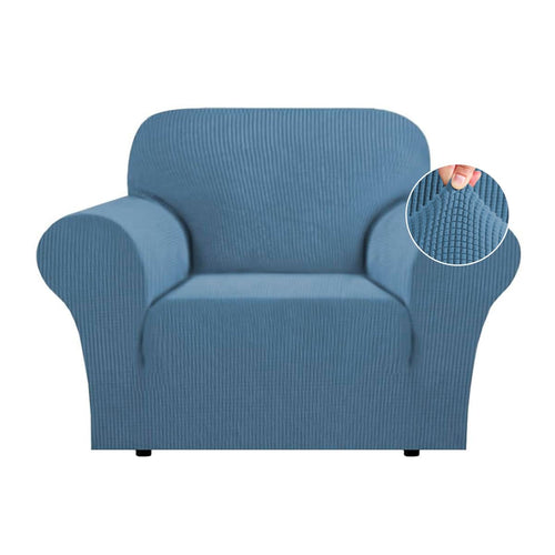 Flamingo P High Stretch Sofa Slipcover Armchair Cover Dusty Blue Size Small by Deal US