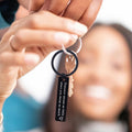 yaozeio Long Distance Relationship Keychain Gift for Couples Black Unisex by Deal US