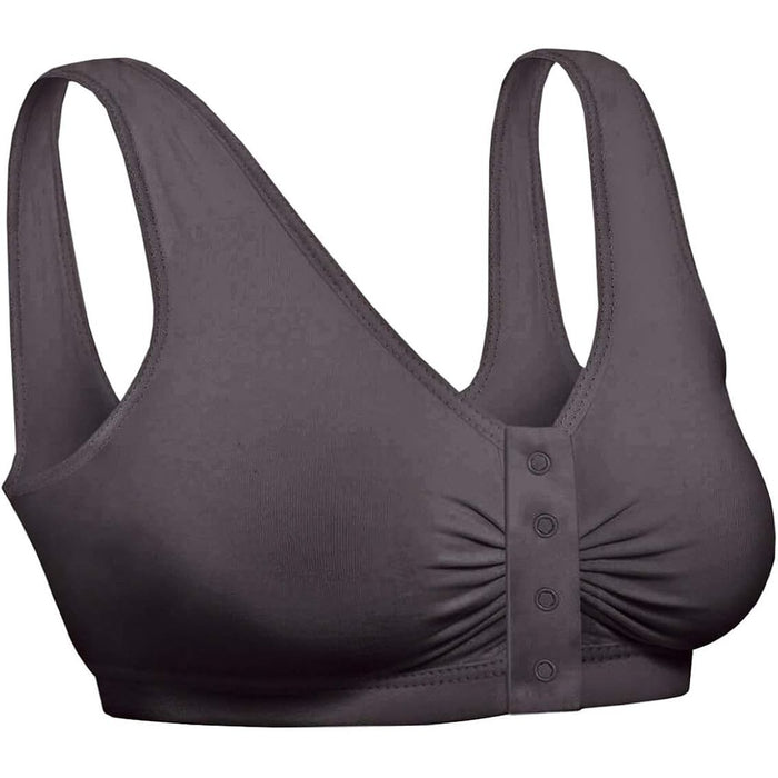 Adaptive Front Snap Closure Bra - Black, Size Medium (M) by Pasteur Pharmacy