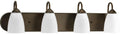 Progress Lighting P2709-20 4-100W MED Bath Bracket, Antique Bronze by Vanessa Jane