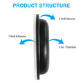 Soft Silicone Eyeglass Nose Pads – 10 Pairs Anti-Slip Sticky Back Glasses Nose Cushions for Eyeglasses and Sunglasses, Black
