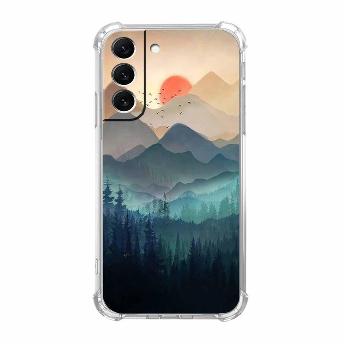 Nature Landscape Case For Samsung Galaxy S23,Wilderness Night Art Painting,Soft