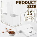 Bodaon 2 Cup Drink Carrier with Handle, 15 Pcs Kraft Paper Disposable by Deal US