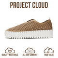 Project Cloud Loafers Lightweight Slip-On Non Slip Sneakers Beige Size 5.5 by Deal US