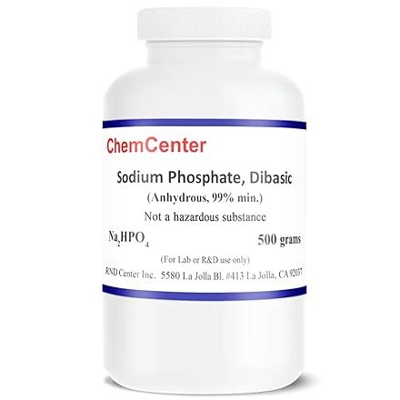 Sodium Phosphate Dibasic Anhydrous Powder, 500 Grams by Pasteur Pharmacy