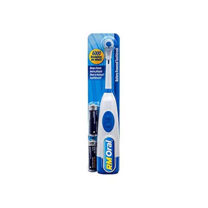 RM Oral REVCare Duo: Battery Powered Soft Bristle Toothbrush - Blue by Pasteur Pharmacy