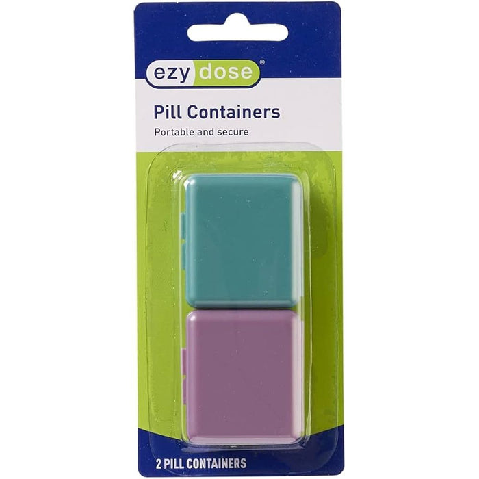 Ezy Dose Compact Pill Organizer, 4 Compartments – Pocket-Sized Travel Pill Box by Pasteur Pharmacy