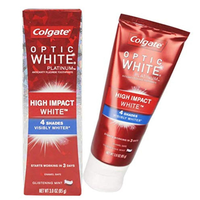 Colgate Optic White Platinum High Impact Whitening Toothpaste - 3oz by Pasteur Pharmacy