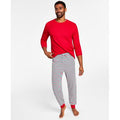 Matching Mens Thermal Waffle Holiday Stripe Mix It Pajama Set by Vanessa Jane