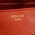 Celine Leather Red Luggage Micro Tote #5235 by Bolt Boutique