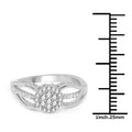 0.25 Carat Genuine White Diamond 14K White Gold Ring (E-F Color, SI Clarity) by Bids.com