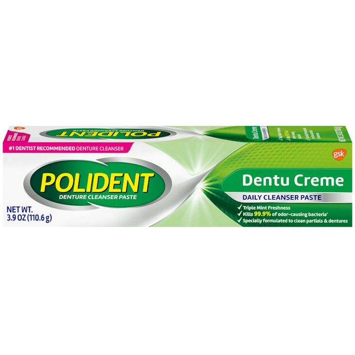 Polident Denture Cleanser Paste, Triple Mint Freshness 3.9 Oz by Pasteur Pharmacy