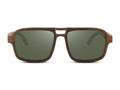 Flyer | Natural w/ Green | Wooden Sunglasses by TMBR