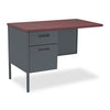 HON Metro Classic Series Workstation Return, Left, 42w x 24d x 29.5h, Mahogany/Charcoal