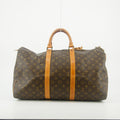 Louis Vuitton Monogram Canvas Brown Keepall Boston Bag #5270 by Bolt Boutique