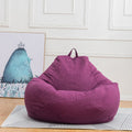 Mekiyo Classic Sofa Chairs Cover, Lazy Lounger Bean Bag Home SoftCozy, Purple by Vanessa Jane