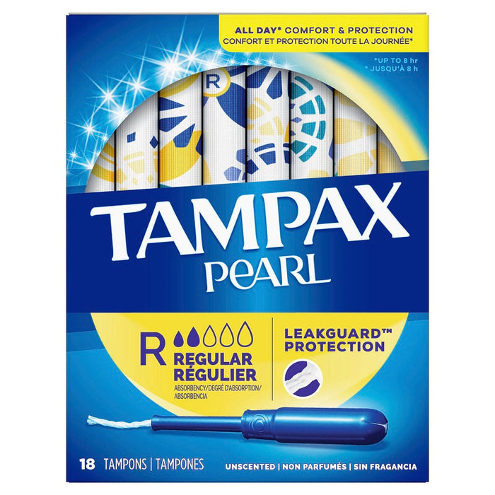 Tampax Pearl Tampons, Plastic Applicator, Regular Absorbency by Pasteur Pharmacy