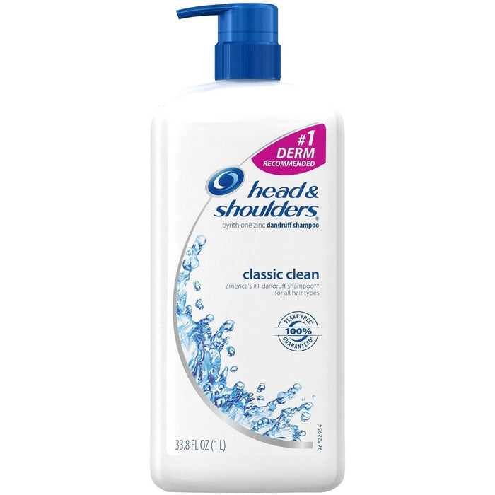 Head & Shoulders Classic Clean Dandruff Shampoo 33.8 Fl Oz by Pasteur Pharmacy