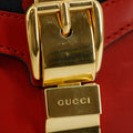 Gucci Sylvie Web Leather Red Chain Shoulder Bag #5295 by Bolt Boutique