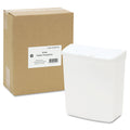 HOSPECO Wall Mount Sanitary Napkin Receptacle-ABS, PPC Plastic, 1 gal, White