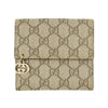 Gucci GG Coated Canvas Brown Compact Wallet #5298