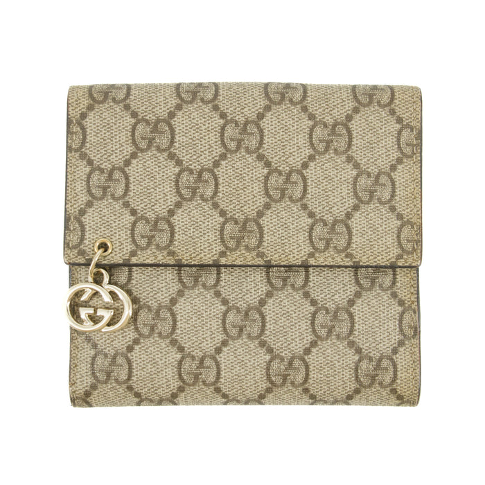 Gucci GG Coated Canvas Brown Compact Wallet #5298 by Bolt Boutique