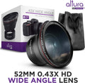 52MM 0.43x Altura Photo Professional HD Wide Angle Lens (w/Macro Portion) for Nikon (Refurbished) by DailySale