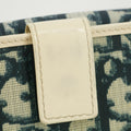 Christina Dior Trotter Canvas/Patent Leather Navy Compact Wallet #5300 by Bolt Boutique