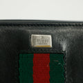 Gucci Sherry Web Black Leather Bifold Wallet #5301 by Bolt Boutique