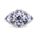 2.07 Carat Genuine Tanzanite .925 Sterling Silver Ring by Bids.com
