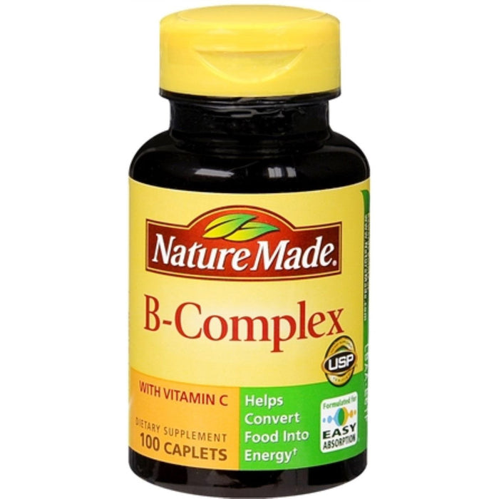 Nature Made B-Complex with Vitamin C, Immune & Energy Support, 100 Tablets by Pasteur Pharmacy